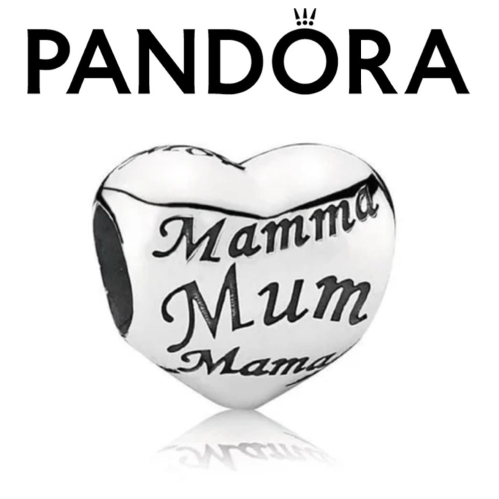 Retired PANDORA Mom Heart Charm | S925 ALE #791112